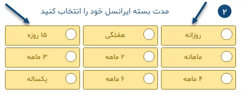 انتخاب بسته - خرید بسته ایرانسل برای دیگران